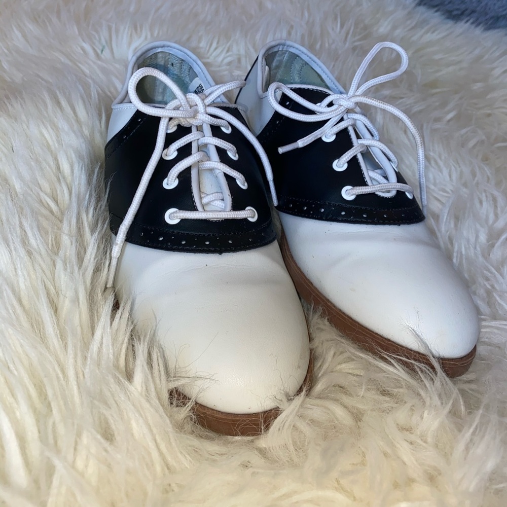 Black and White Saddle Shoes